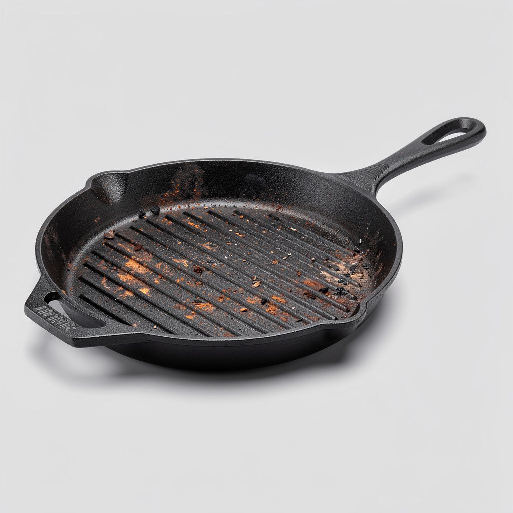 12" Cast Iron Grill Pan