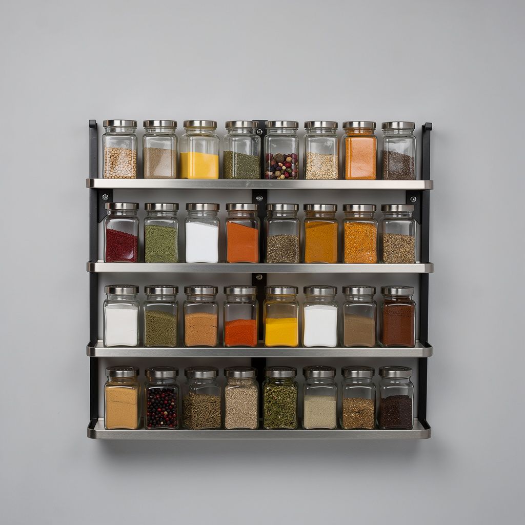 Wall-Mounted Spice Rack