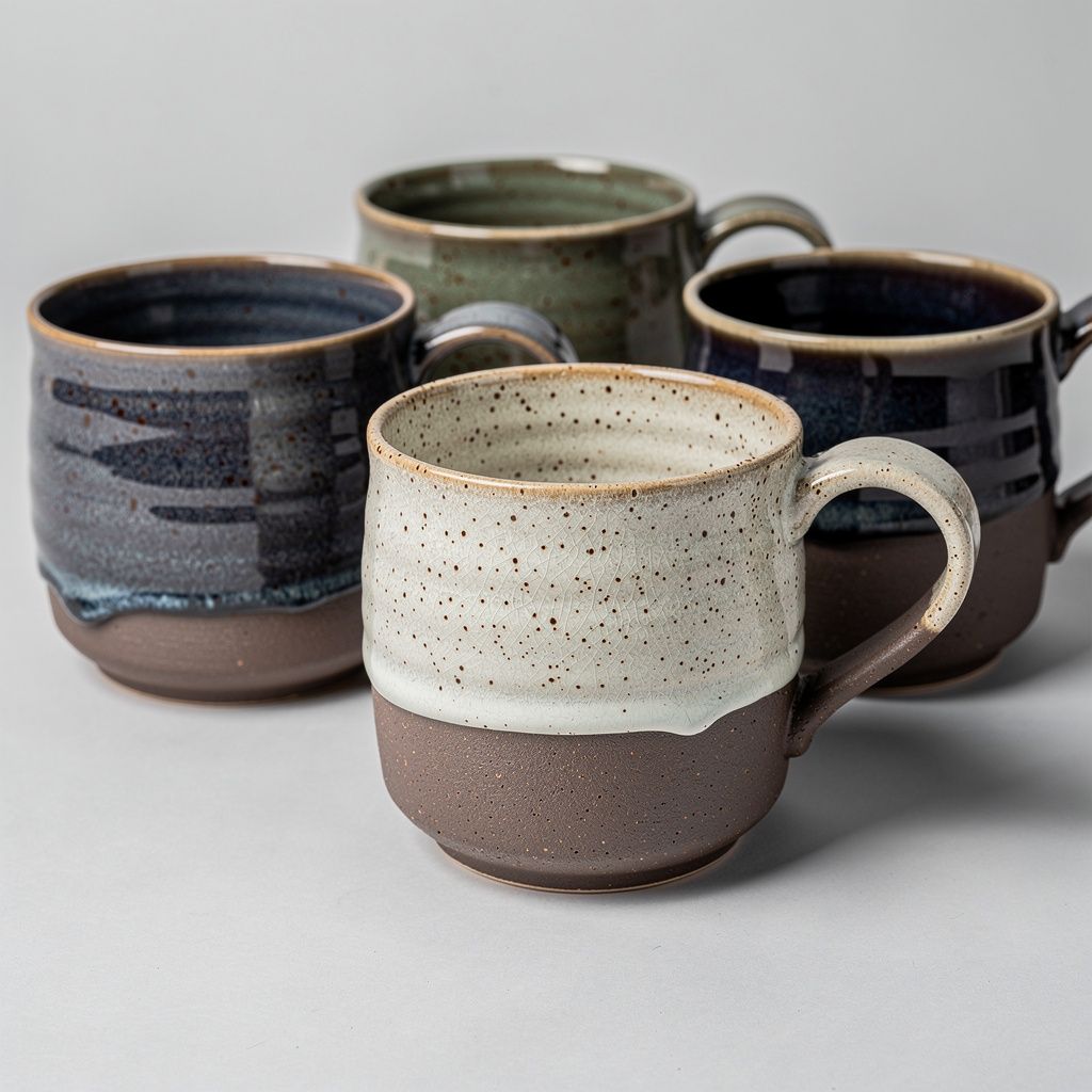 Reactive Glaze Mug Set