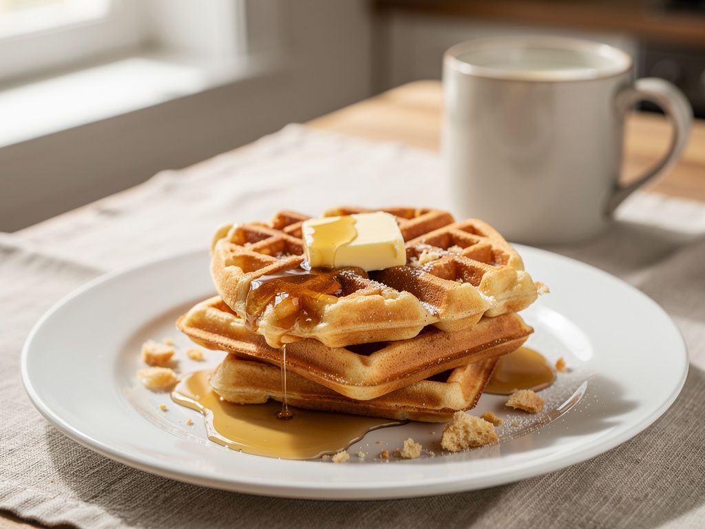 Golden Waffle Plate