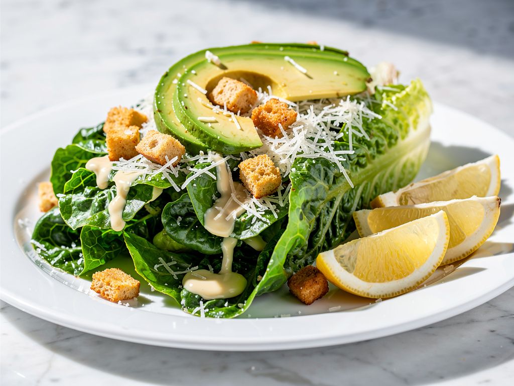 Avocado Caesar Salad