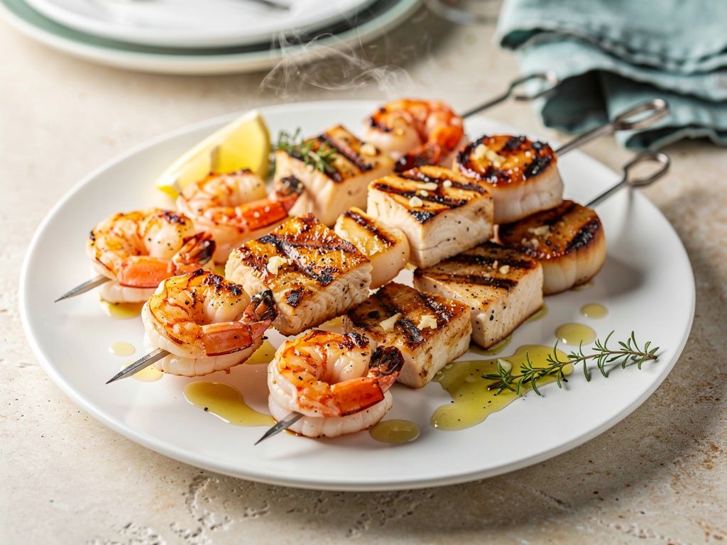 Grilled Seafood Skewers