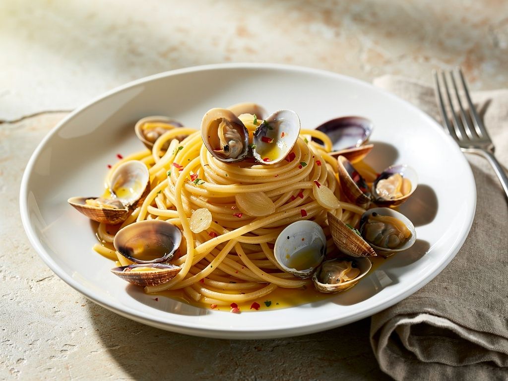 Linguine Clam Toast