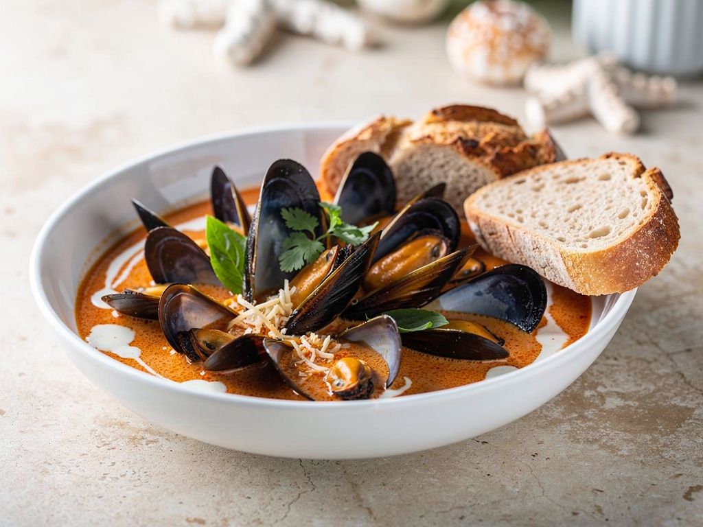 Thai Coconut Mussels