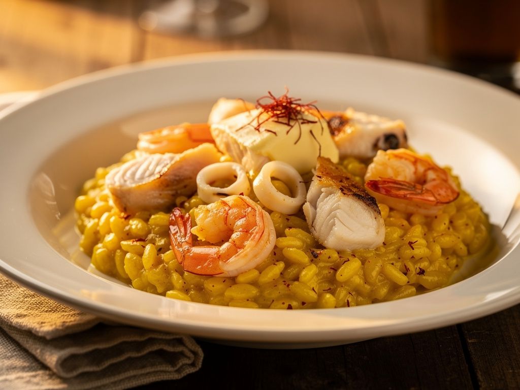 Saffron Seafood Risotto