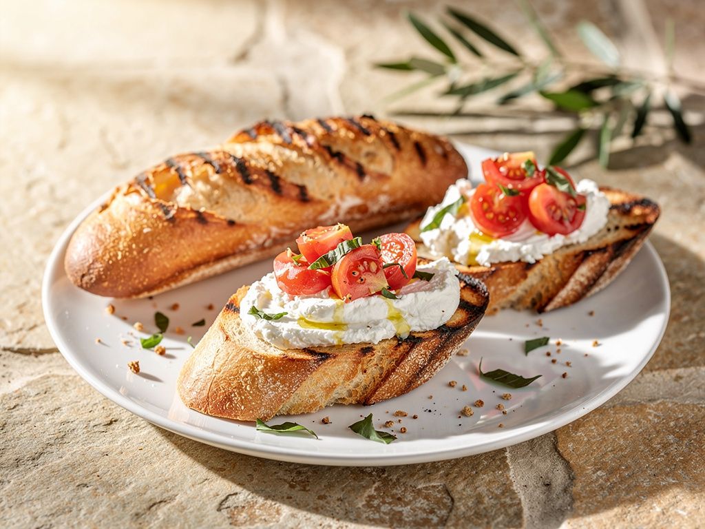 Whipped Feta Crostini