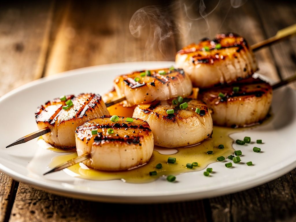Grilled Scallop Skewers