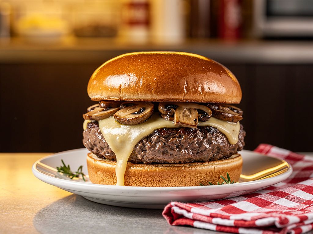 Mushroom Swiss Burger
