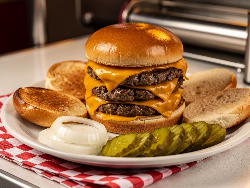 Diner Double Cheeseburger